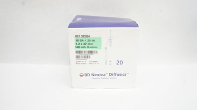 BD 383594 Nexiva Diffusics Closed IV Cath. System 18GA x 1.25inch(x) - Box of 14